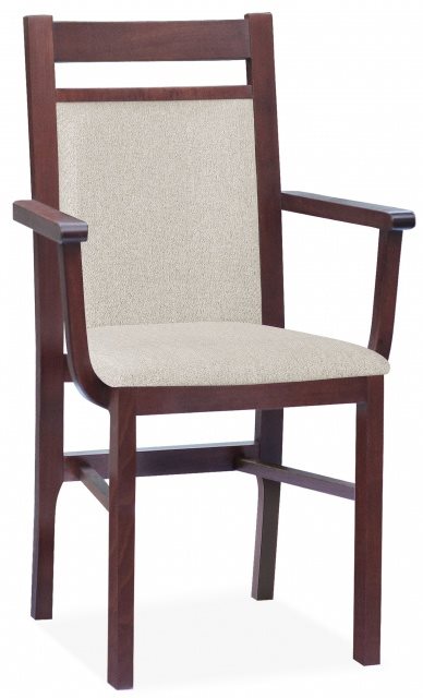 Fotel tapicerowany drewniany 6 - DM
