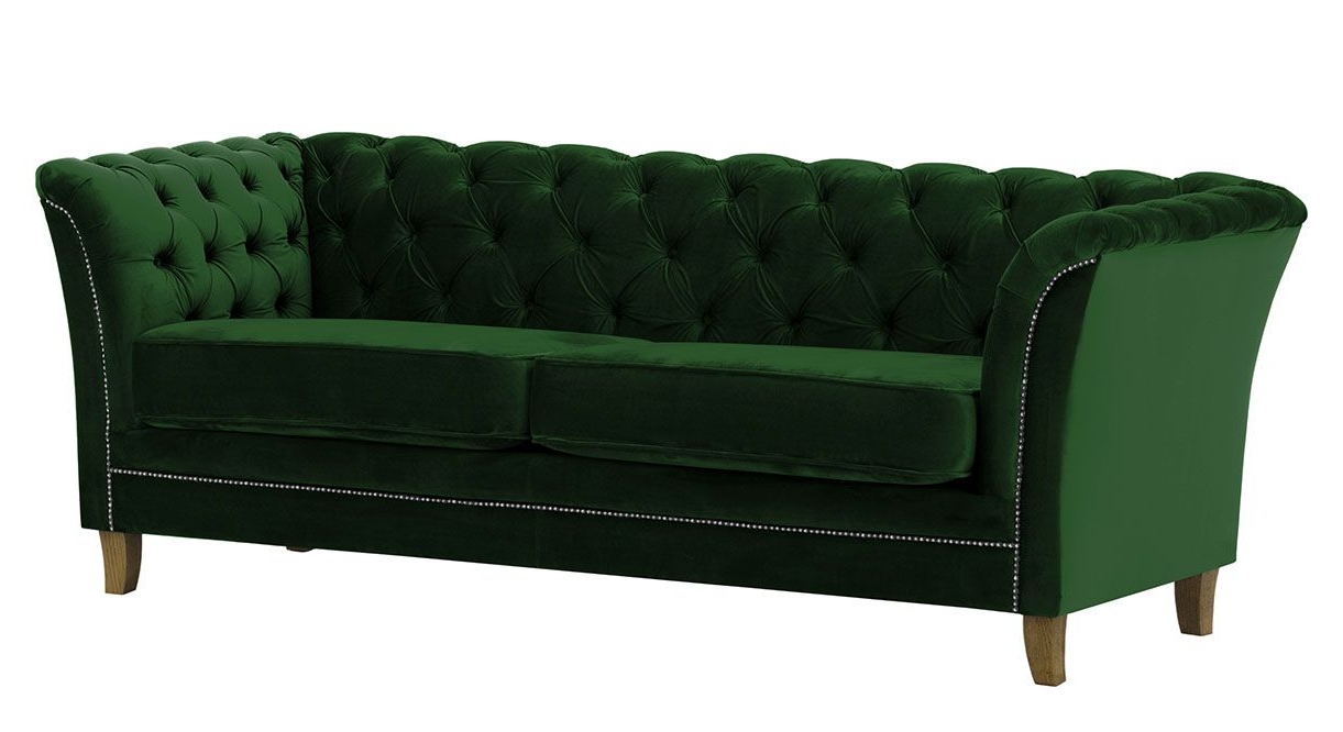 Sofa tapicerowana DEBBY 3 z pikowaniem Chesterfield - RP