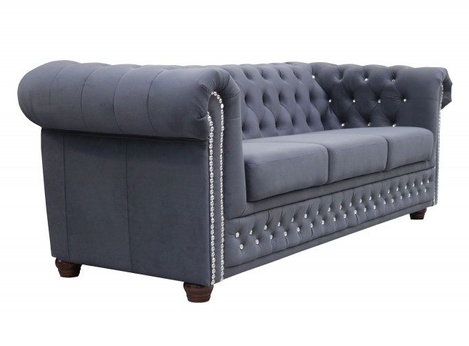 Sofa Chesterfield 3-osobowa ROY 3 BL - RP