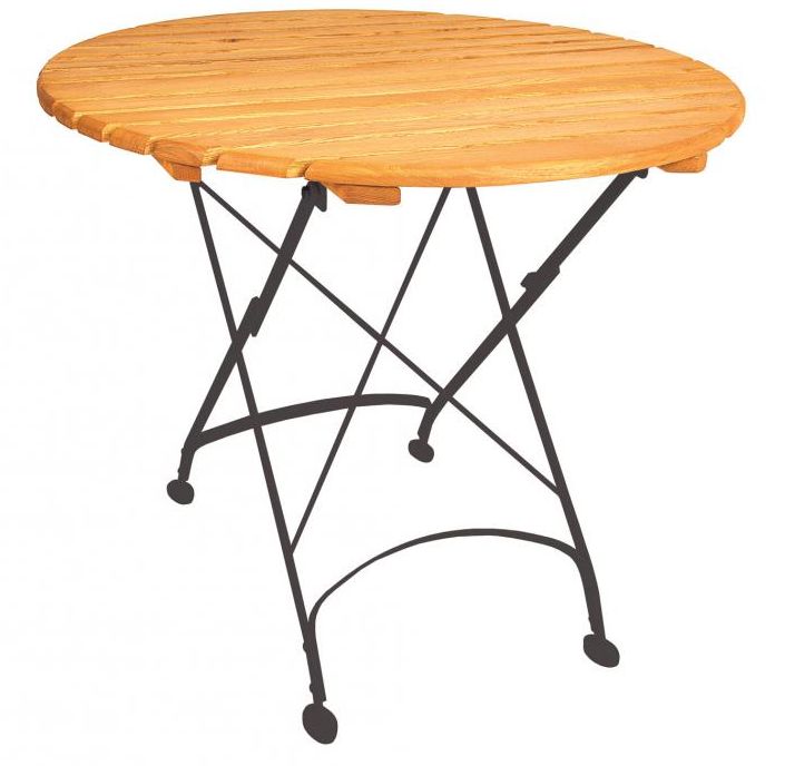 Stół składany zewnętrzny ELIZABETH BIS fi 110 cm - RO