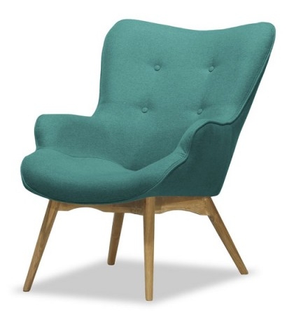 Fotel tapicerowany drewniany IKON - RP