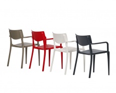 Fotel z tworzywa do ogródka gastronomicznego WOT - PE