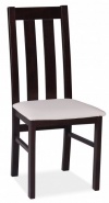 Krzesło z tapicerowanym siedziskiem i gładkim oparciem