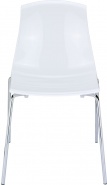 K-SES-ARA Krzesło biały połysk