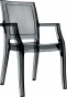F-SES-ARTI Fotel czarny transparent