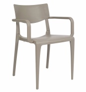 Fotel z tworzywa do ogródka gastronomicznego WOT - PE