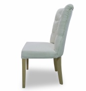 Krzesło drewniane z pikowaniem Chesterfield SHELLY - ADS