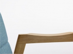F-PM-B-DUB fotel drewniany w wersji tapicerowanej szczegóły