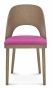 Nowoczesne krzesło z tapicerowanym siedziskiem do wnętrz gastronomicznych 