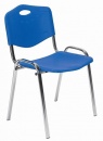 Krzesło metalowe z siedziskiem z tworzywa ISO PLASTIC - NS 3