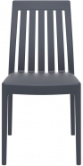 K-SES-OHO Krzesło ciemnoszare