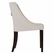 Fotel tapicerowany NEL z drewnianymi nogami - ADS