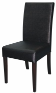 Czarne tapicerowane krzesła do restauracji