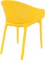 Żółte fotele gastronomiczne do zewnątrz 