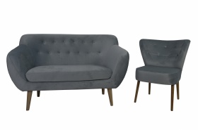 Sofa dwuosobowa tapicerowana LELEK 2 - ADS