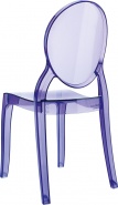 Fioletowe krzesło z poliwęglanu dla dzieci