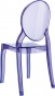 Fioletowe krzesło z poliwęglanu dla dzieci