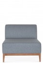 Fotel tapicerowany z drewnem bukowym lub dębowym B-1515/2 SNUG - R 1