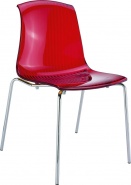 K-SES-ARA Krzesło czerwony transparent