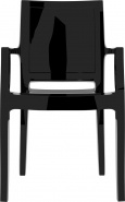 F-SES-ARTI Fotel czarny połysk