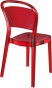 K-SES-EBE Krzesło czerwony transparentny