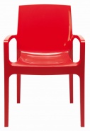F-GS-CREMA Fotel czerwony