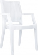 F-SES-ARTI Fotel biały połysk