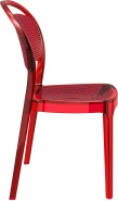 K-SES-EBE Krzesło czerwony transparentny
