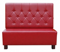 Podwójna loża do restauracji z pikowanym oparciem