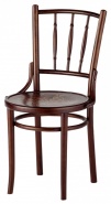 Krzesło drewniane z wzorem na siedzisku