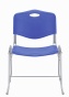 Krzesło metalowe z siedziskiem z tworzywa ISO PLASTIC - NS