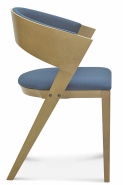 Designerski fotel wykonany z drewna do wyposażenia biura