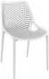 Białe krzesło do gastronomii, które można stosować na zewnątrz 