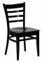 Eleganckie krzesła restauracyjne w kolorze czarnym