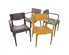 Fotel z tworzywa do ogródka gastronomicznego WOT - PE