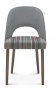 Krzesło drewniane tapicerowane idealne do kawiarni i barów