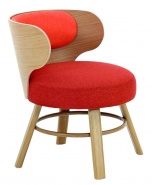 F-PM-B-2220 K2 fotel drewniany w wersji tapicerowanej