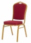 Krzesła bankietowe z metalową ramą i tapicerowanym siedziskiem