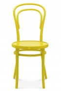 Krzesło drewniane w kolorze żółtym do kawiarni