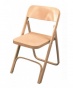 Krzesła drewniane z gładkim twardym siedziskiem do biur