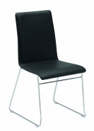 Krzesło na metalowych płozach do biura