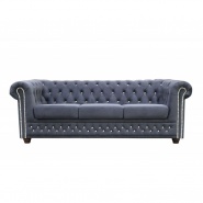 Sofa Chesterfield 3-osobowa ROY 3 BL - RP