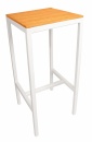 Stół metalowo-drewniany wysoki GIN - RO 1