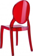 Czerwone krzesła dla dzieci do gastronomii