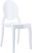 Białe krzesła dla dzieci z tworzywa do ogródków gastronomicznych 