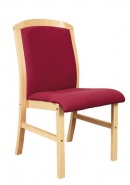 Krzesła drewniane tapicerowane do użyteczności publicznej 