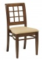 K-MJ-A-8340 krzesło drewniane z tapicerowanym siedziskiem