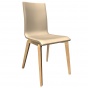 Krzesło tapicerowane na drewnianych nogach do restauracji