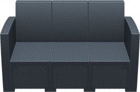 SO-SES-MOON 3-os. Sofa ciemnoszara