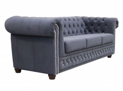 Sofa trzyosobowa Chesterfield do restauracji